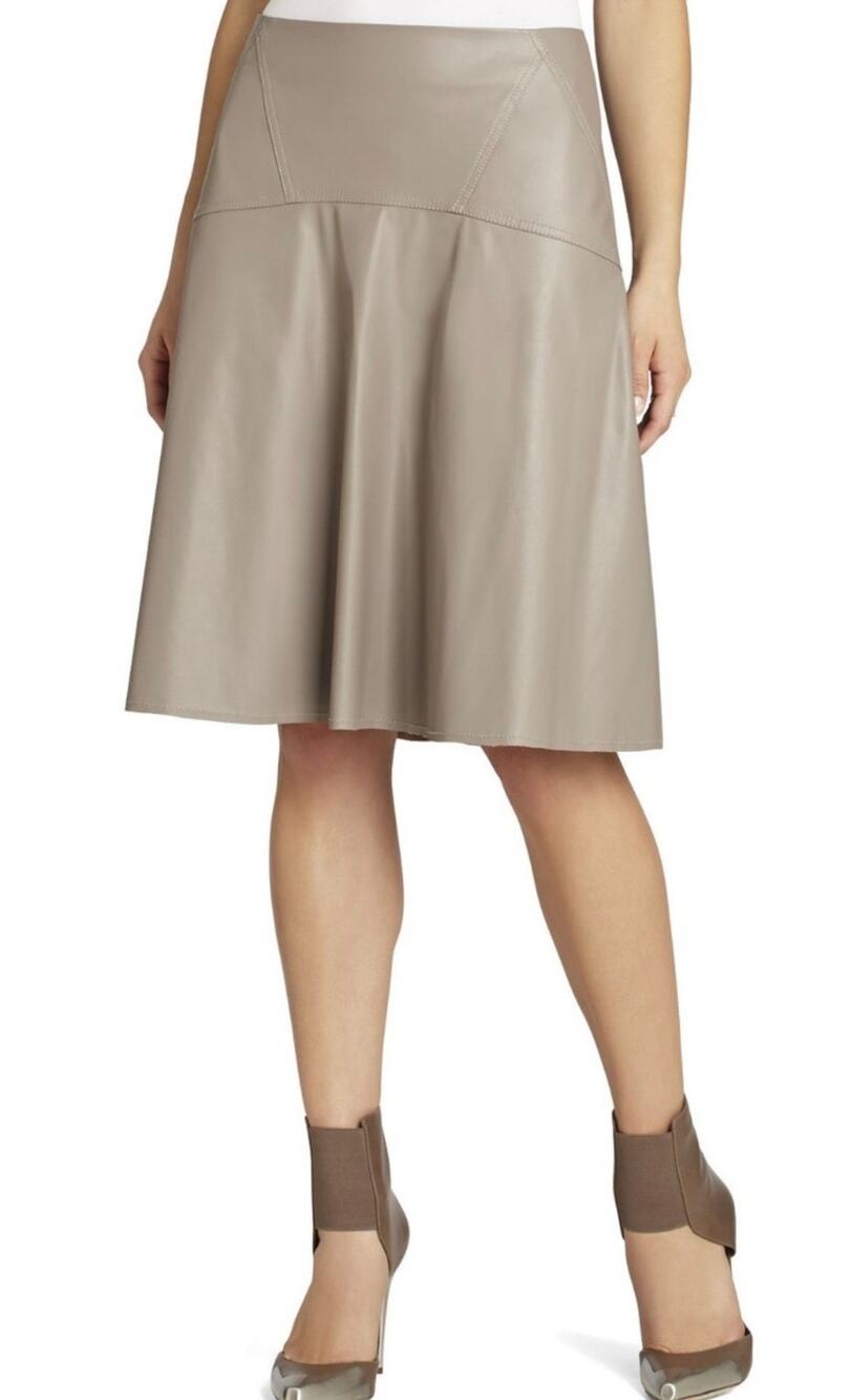 BCBGMAXAZRIA CINDER CAMBER A-LINE SKIRT  SIZE M